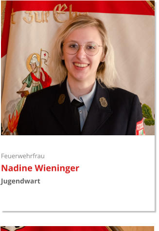 Feuerwehrfrau Nadine Wieninger Jugendwart