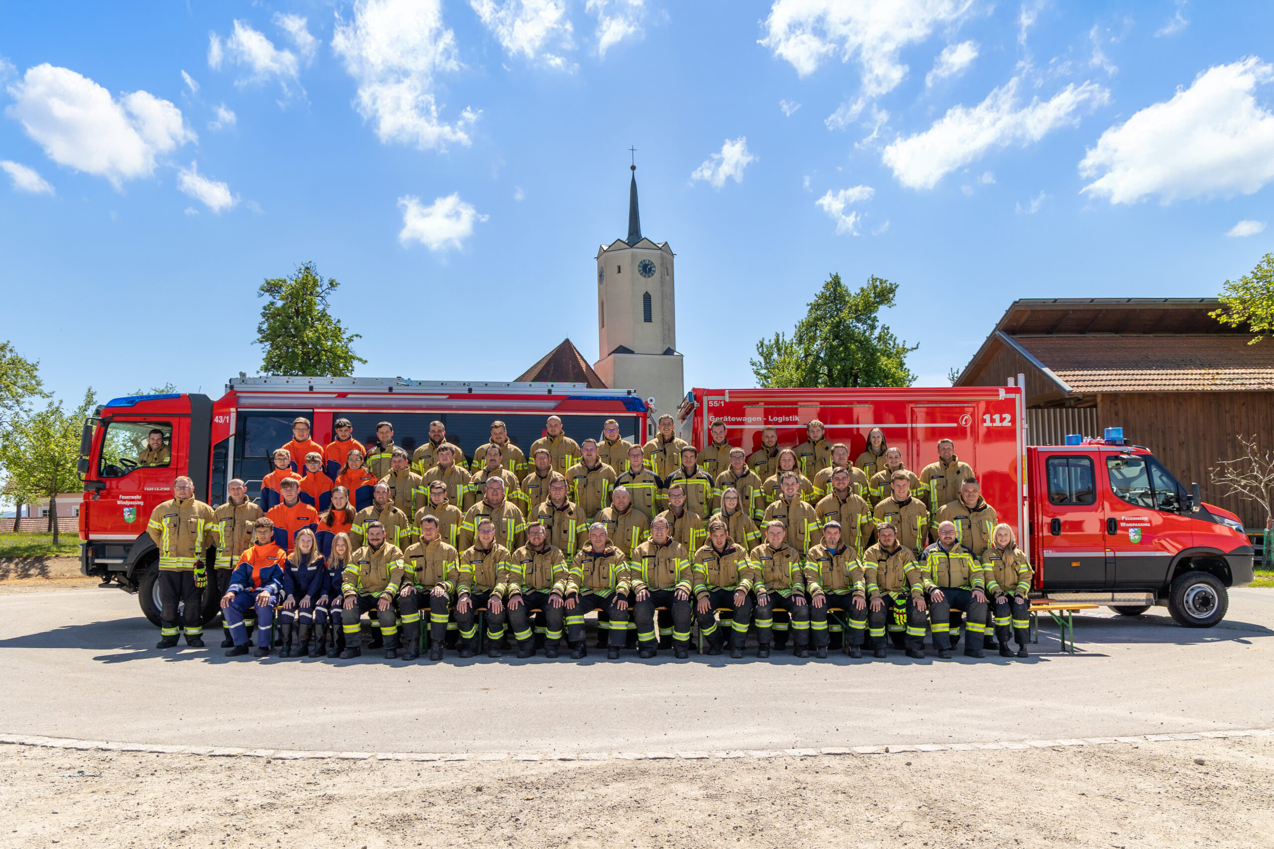 Aktive Mannschaft der Feuerwehr Windpassing